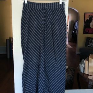 LOFT Navy Blue Maxi Skirt